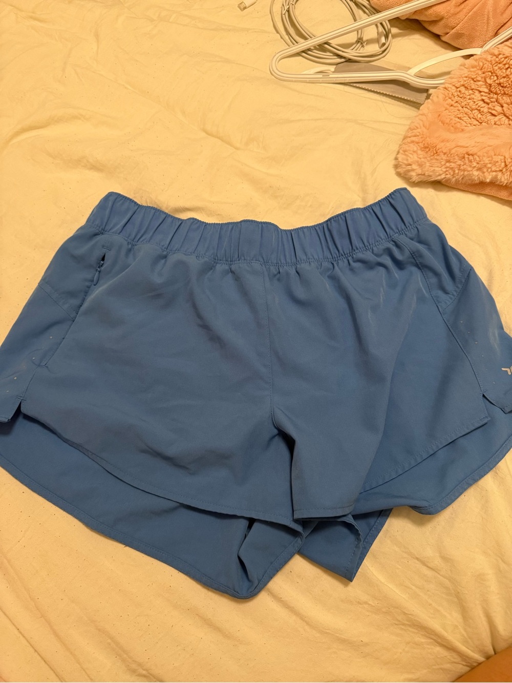 Old Navy Blue Split-Hem Athletic Shorts